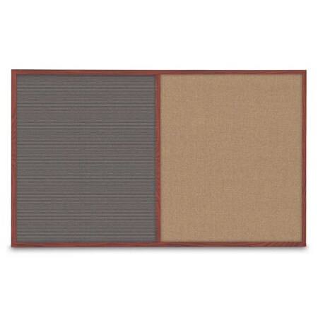United Visual Products Enclosed Corkboard, 1 Door, 18"x24", 4" Fra, UV3400-GOLD-FORBO UV3400-GOLD-FORBO